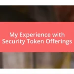 My Experience with Security Token Offerings